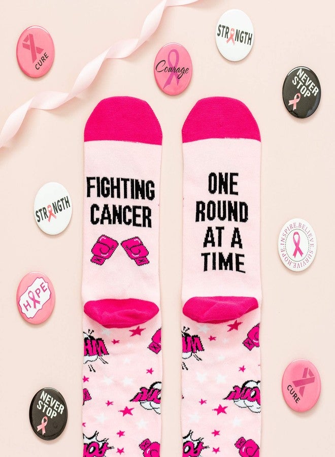 Lavley Fight Cancer Socks For Breast Cancer Survivors and Patients - Image 4